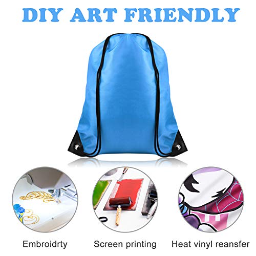 FEPITO 22pcs Bolsa Mochila Cordones Cadena Mochila Bolsa de Asas a Granel Bolsa de Cincha Bolsas Deportivas para Gimnasio Viajar (16Colors)