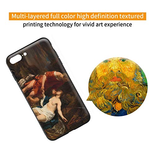 Ferdinand Bol para iPhone 7 Plus&iPhone 8 Plus/Caja del teléfono Celular de Arte/Impresión Giclee UV en la Cubierta del móvil(Venere e Adone)