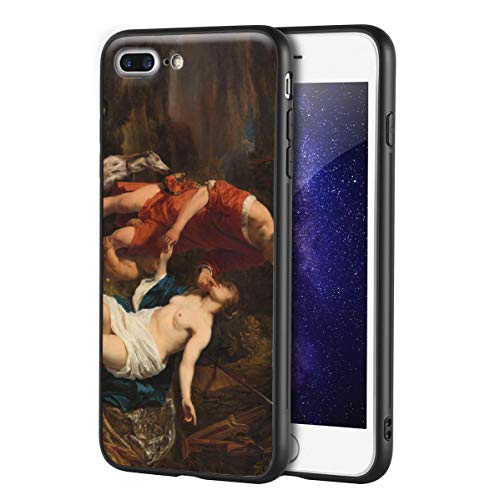 Ferdinand Bol para iPhone 7 Plus&iPhone 8 Plus/Caja del teléfono Celular de Arte/Impresión Giclee UV en la Cubierta del móvil(Venere e Adone)