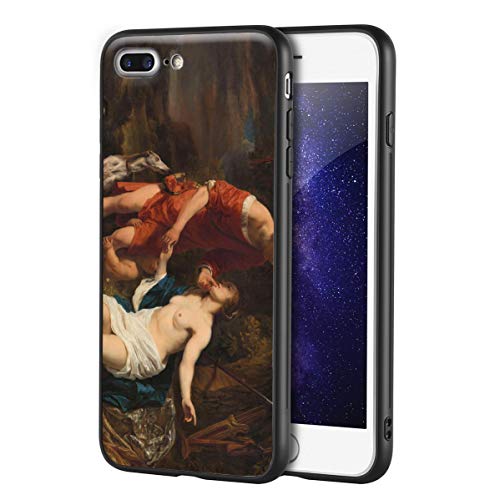 Ferdinand Bol para iPhone 7 Plus&iPhone 8 Plus/Caja del teléfono Celular de Arte/Impresión Giclee UV en la Cubierta del móvil(Venere e Adone)