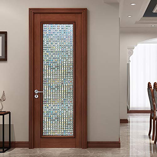 FHC Película Iridiscente Mosaico Opaco película de Vidrio Opaco adsorción electrostática Ventana de privacidad, la Ventana de Hoja de Transferencia térmica de Vinilo