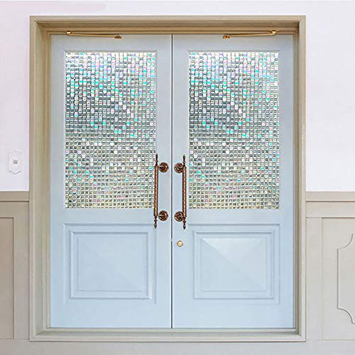 FHC Película Iridiscente Mosaico Opaco película de Vidrio Opaco adsorción electrostática Ventana de privacidad, la Ventana de Hoja de Transferencia térmica de Vinilo