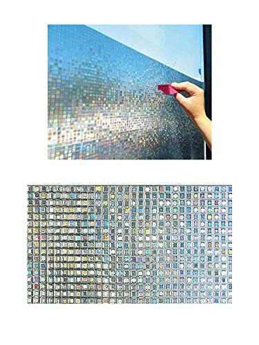 FHC Película Iridiscente Mosaico Opaco película de Vidrio Opaco adsorción electrostática Ventana de privacidad, la Ventana de Hoja de Transferencia térmica de Vinilo