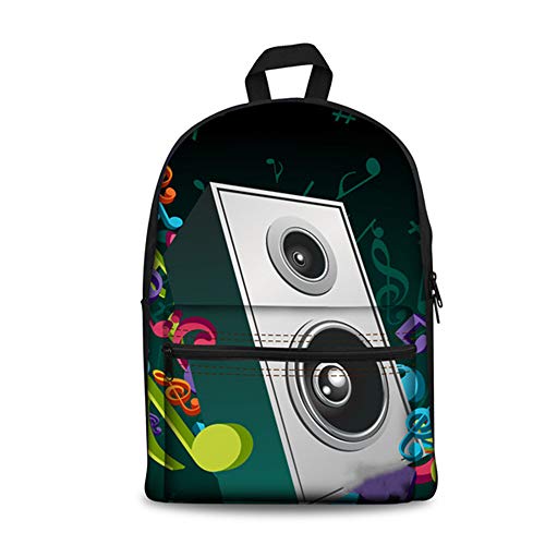 fhdc Mochila Mochila De Hombro De Moda Mochila para Portátil Impresiones De Sonido En 3D Mochilas De Viaje Mochilas Escolares Mochila   W1315J