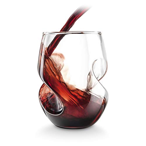Final Touch estatólatra vino tinto juego de decantador botella de agua estatólatra 375 ml y rojo estatólatra copas de vino 473 ml - Juego de Exclusive en caja de regalo