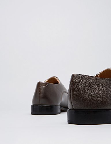 find. Zapato de Cordones Piel Grabada para Hombre, Marrón (Dark Brown), 43 EU