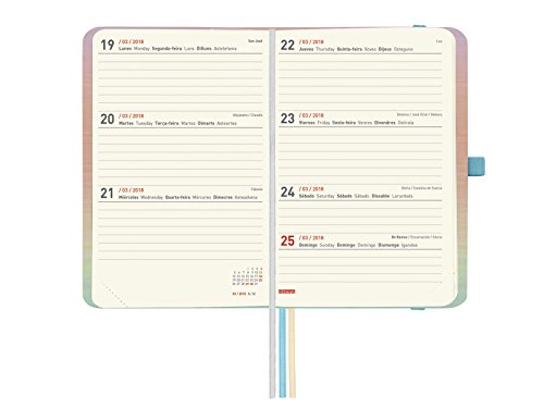 Finocam Design - Agenda 2018, semana vista apaisada, español, diseño And Love, 120 x 170 mm, 80 g/m²