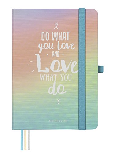 Finocam Design - Agenda 2018, semana vista apaisada, español, diseño And Love, 120 x 170 mm, 80 g/m²