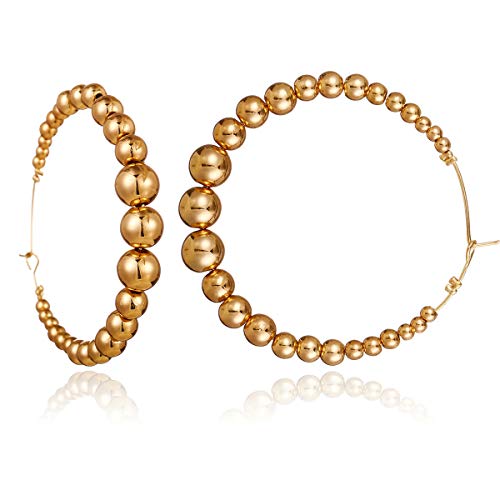 fixiyue Tamaño de la Abertura de Cuentas C-Forma círculopendientes Creativo Retro exagerado número C Pendiente Hijo C18-04-05