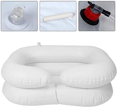 FJY septiembre Inflable Noche Shampoo Cuenca Plegable con Bolsa de Agua depósito Salon para los discapacitados, Ancianos, Mujeres Embarazadas, postrado en Cama