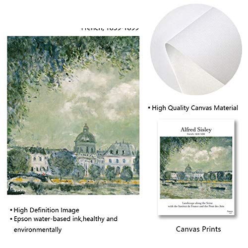 Flduod Lienzo de impresión Sisley, Pintura clásica, Arte de Pared Vintage, Impresiones, Arte renacentista, Lienzo, póster, galería, Imagen de Pared, Sala de Estar, decoración del hogar