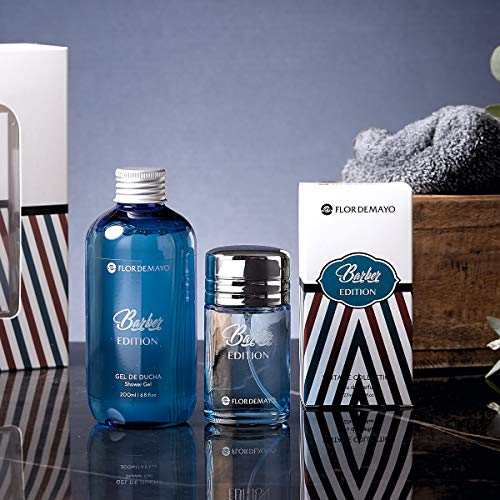 Flor de Mayo, Barber Man Set, Mini colonia 27ml, Gel Ducha 200ml