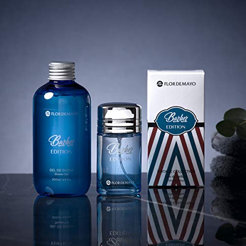 Flor de Mayo, Barber Man Set, Mini colonia 27ml, Gel Ducha 200ml