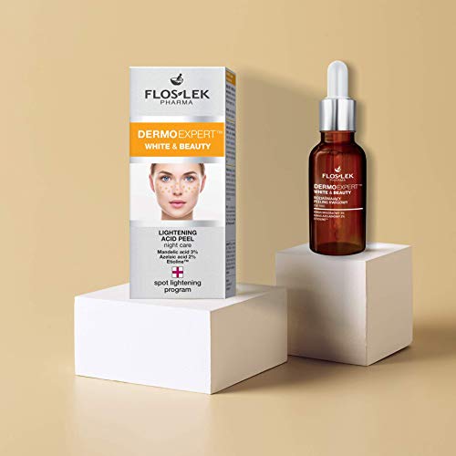 floslek Dermo Expert blanco y belleza Lightening Acid Peel Scrub para Noche 30 ml