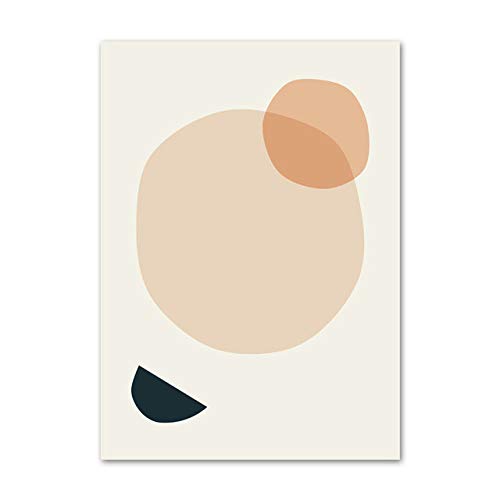 Flower Girl Face Line Ilustración abstracta Arte de la pared Pintura de la lona Decoración de la sala Pintura Pared 50X70 cm