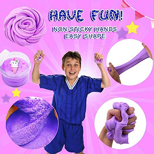 Fluffy Cloud Slime, BESTZY DIY Slime Kit Set, Arcilla Seca al Aire, Fairy Putty Stress Relief Toy Perfumado Sludge Toy Niños Adultos (60 ml x 4)