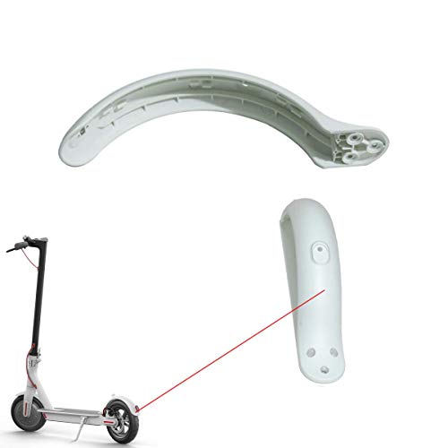 Flycoo Guardabarros Trasero para Vespa XIAOMI M365 electrónica Accesorios de reemplazo Parcial con Gancho (Blanco)