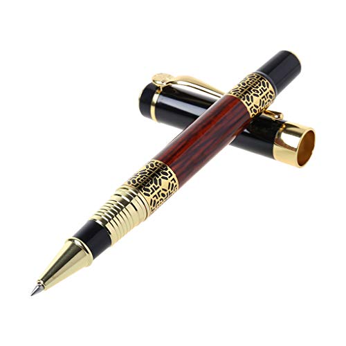 folewr-8 lápiz bolígrafo con diseño en relieve con efecto madera, bolígrafo Signature Metal con tinta negra para el aprendizaje y escritorio