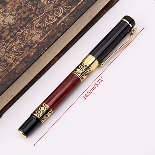 folewr-8 lápiz bolígrafo con diseño en relieve con efecto madera, bolígrafo Signature Metal con tinta negra para el aprendizaje y escritorio