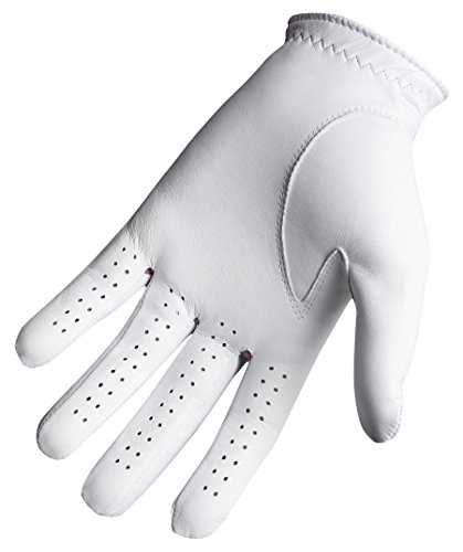 Footjoy CabrettaSof - Guantes para Hombre, Color Blanco, Talla S