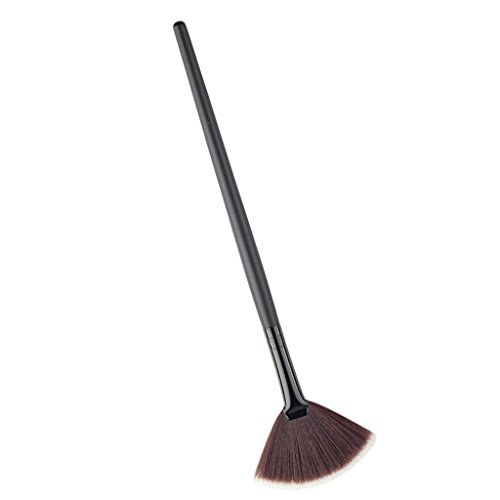 Forma de Abanico Polvo Cara Fundación Mezcla Cosmética Brochas Cepillo de Maquillaje