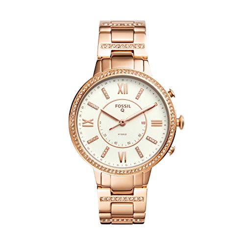 Fossil Reloj Analogico para Mujer de Cuarzo con Correa en Acero Inoxidable FTW5010
