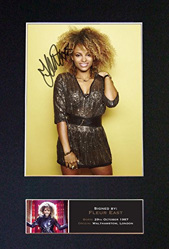 Foto firmada de Fleur East, de alta calidad, impresión de fotografia, A4, rara (297 x 210 mm) #605 (montaje e impresión (no enmarcada)