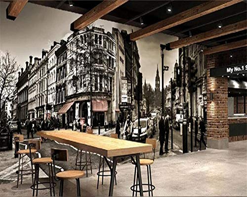 Fotomurales Decorativos Pared Calle De La Ciudad 200Cm X 175Cm Pintado Great Art Póster Foto Mural Imagen