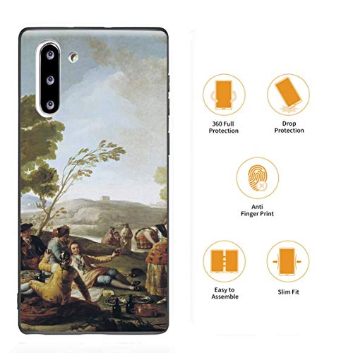 Francisco De Goya Para Samsung Galaxy Note 10 Carcasa/del teléfono celular de arte del teléfono celular de arte/Impresión Giclee en la cubierta del móvil(Picnic On Il Shores Of Manzanares)
