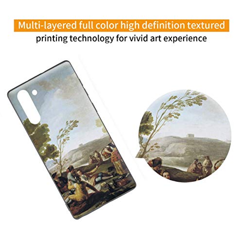 Francisco De Goya Para Samsung Galaxy Note 10 Carcasa/del teléfono celular de arte del teléfono celular de arte/Impresión Giclee en la cubierta del móvil(Picnic On Il Shores Of Manzanares)