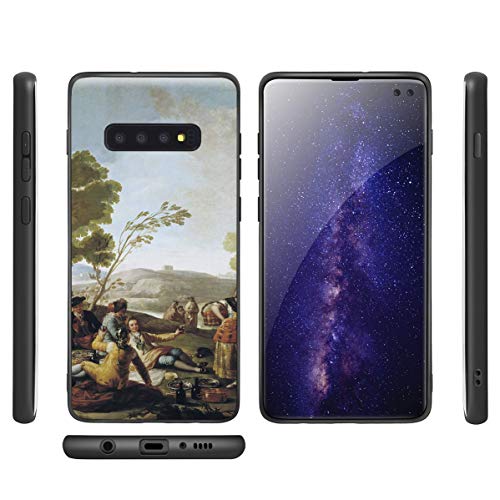 Francisco De Goya Para Samsung Galaxy S10 Plus Carcasa/del teléfono celular de arte del teléfono celular de arte/Impresión Giclee en la cubierta del móvil(Picnic On Il Shores Of Manzanares)
