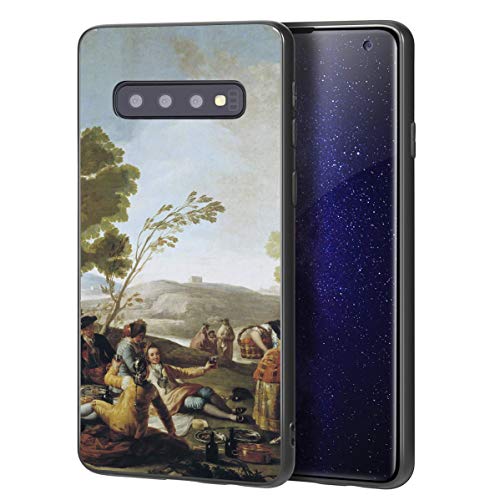 Francisco De Goya Para Samsung Galaxy S10 Plus Carcasa/del teléfono celular de arte del teléfono celular de arte/Impresión Giclee en la cubierta del móvil(Picnic On Il Shores Of Manzanares)