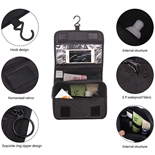 Freelynn Neceser Maquillaje Mujer Hombre Bolsa de Aseo para Baño Viaje - Cactus