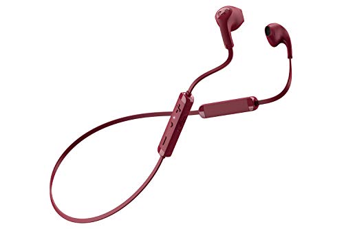 Fresh 'n Rebel Flow Wireless | Auriculares inalámbricos intraurales con Mando a Distancia y micrófono - Ruby Red
