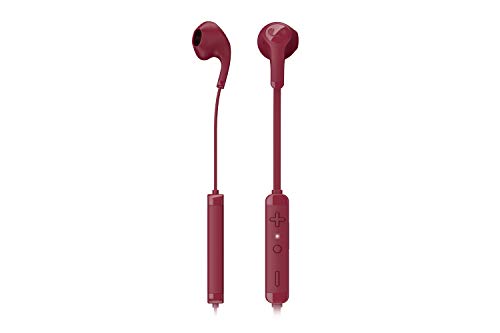 Fresh 'n Rebel Flow Wireless | Auriculares inalámbricos intraurales con Mando a Distancia y micrófono - Ruby Red