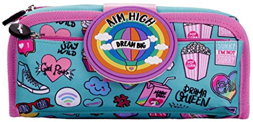 FRINGOO Estuche para Lápices 2 Compartimentos con Cremallera Bolsa Grande de Papeleria para Niños Adolescentes Escuela Universidad