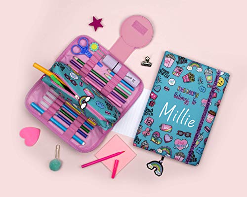 FRINGOO Estuche para Lápices 2 Compartimentos con Cremallera Bolsa Grande de Papeleria para Niños Adolescentes Escuela Universidad