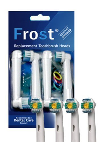 Frost® 3D compatibile 12 X Recambio para Cepillo eléctrico Compatible y en forma Braun Oral-B compatibile with Oral-B / Braun Vitality Precision Clean, White Clean, Sensitive Clean, Oral-B Professional Care