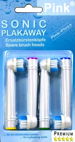 Frost® Floss Action compatibile 12 X Recambio para Cepillo eléctrico Compatible y en forma Braun Oral-B compatibile with Oral-B / Braun Vitality Precision Clean, White Clean, Sensitive Clean, Oral-B Professional Care