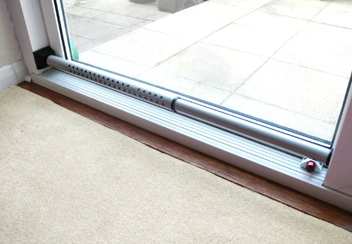 Frostfire Moonbar Barra de seguridad para el hogar de doble función: asegura ventanas y puertas