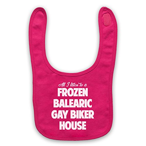 Frozen Baleares Gay Biker casa nicho Dance música bebé babero rosa rosa