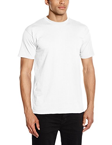 Fruit of the Loom Premium Tee Single, Camiseta manga corta para Hombre, Blanco (Bianco 2), Large