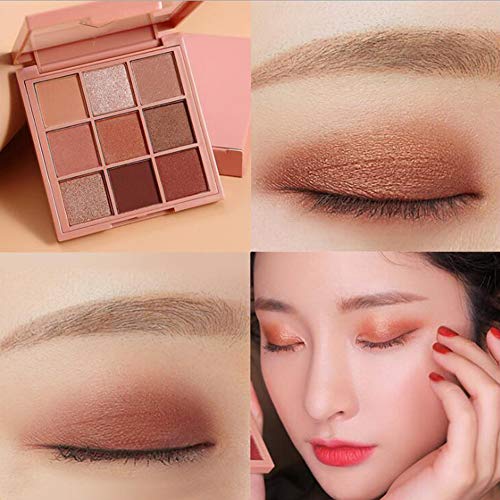 FSGD Professional Makeup Paleta de Sombra de Ojos Ultimate Shadow Palette, Pigmentos compactos, 9 Sombras, Acabados Mate, satinados y Metalizados