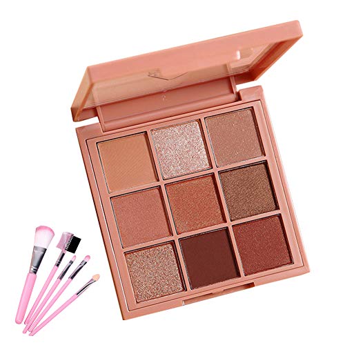 FSGD Professional Makeup Paleta de Sombra de Ojos Ultimate Shadow Palette, Pigmentos compactos, 9 Sombras, Acabados Mate, satinados y Metalizados