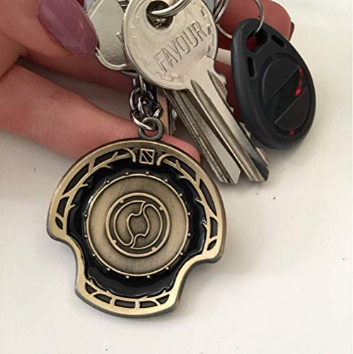 FSYX Llavero Llavero de aleación de Moda Llavero Colgante de Estilo Vintage Llavero   7 Azul Bronce