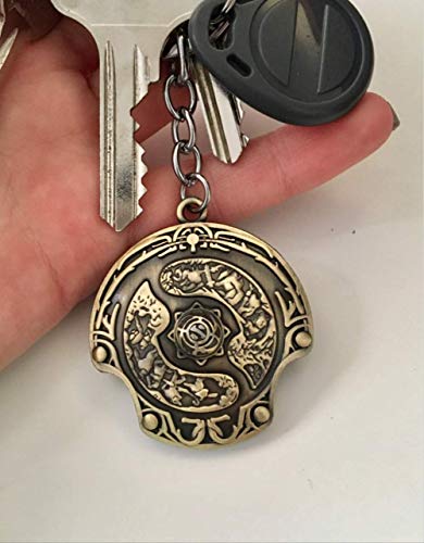 FSYX Llavero Llavero de aleación de Moda Llavero Colgante de Estilo Vintage Llavero   7 Azul Bronce