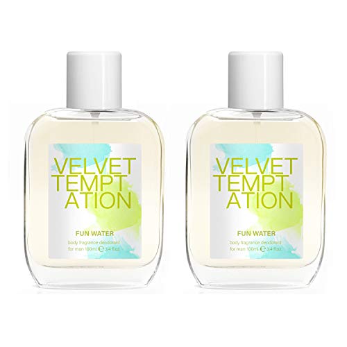 Fun Water Velvet Temptation - Desodorante para mujer (100 ml, pack de 2)