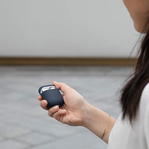 Funda Curva NATIVE UNION para AirPods - Elegante Funda con Textura de Silicona, Compatible con AirPods de Gen. 1 y Gen. 2 (Navy)
