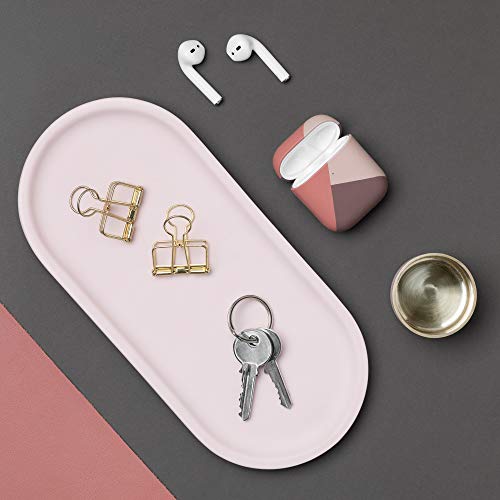 Funda Marquetry NATIVE UNION para AirPods – Funda de Cuero Italiano de Color sólido Premium, Compatible con AirPods de Gen. 1 y Gen. 2 (Rosa)