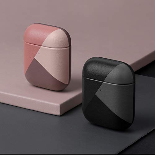 Funda Marquetry NATIVE UNION para AirPods – Funda de Cuero Italiano de Color sólido Premium, Compatible con AirPods de Gen. 1 y Gen. 2 (Rosa)
